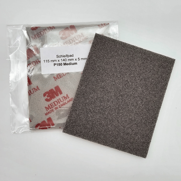 Schleifpad 3M P150 Medium - 115mm x 140mm x 5mm